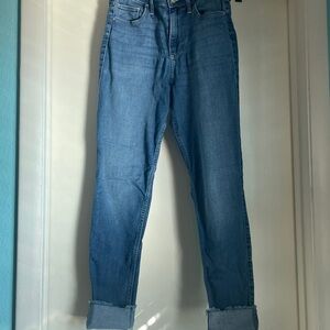 Hollister Curvy High-Rise Super Skinny Jeans - Dark Blue